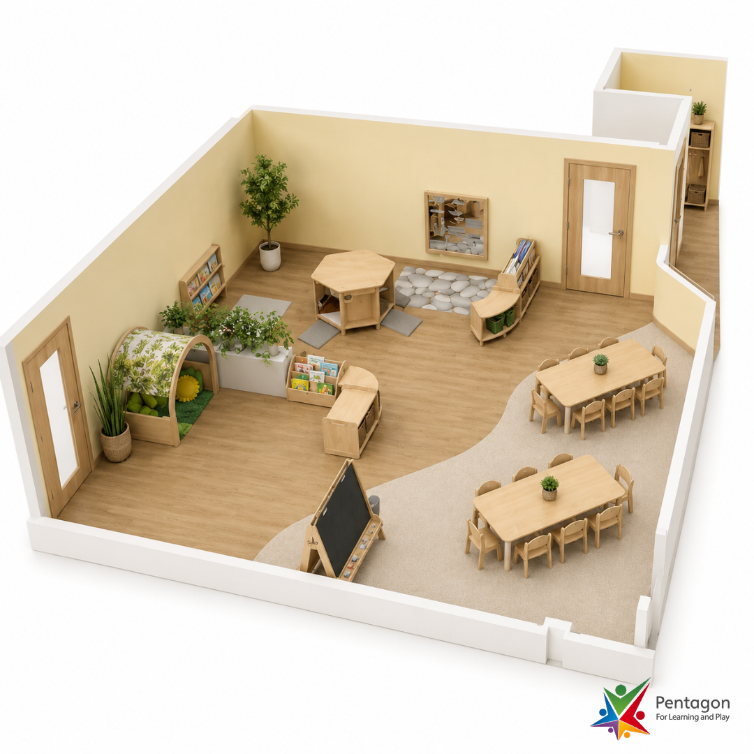 Sticker graphic representing Millhouse Foundation Nursery Classroom — Under 2s